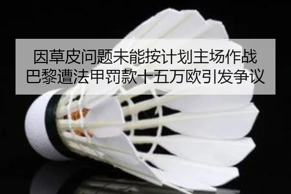 因草皮问题未能按计划主场作战 巴黎遭法甲罚款十五万欧引发争议
